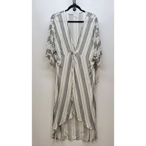 Escape Twisted Maxi Dress Striped Point Dume Stripe